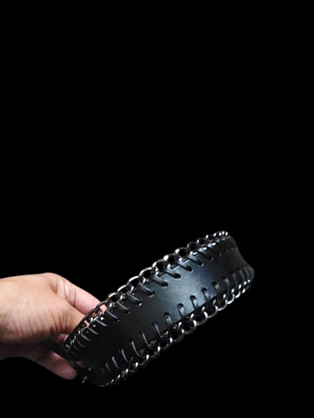 Punk Rave Leather Choker OS